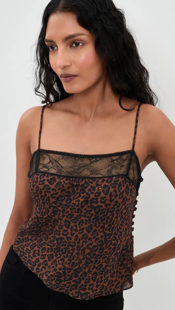 Frame The Lace Delphine Silk Camisole | Thumbnail 2