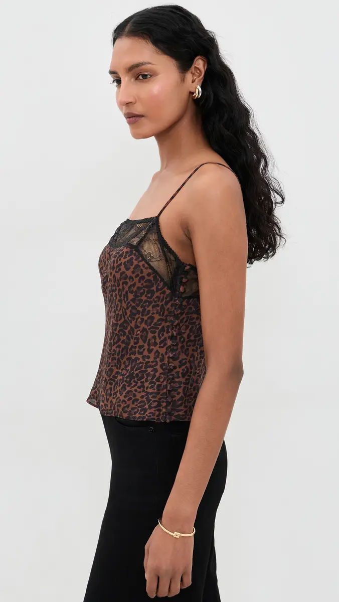 Frame The Lace Delphine Silk Camisole | Thumbnail 4