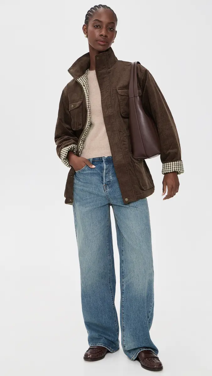 House of Sunny Corduroy Funnel Neck Jacket | Thumbnail 5