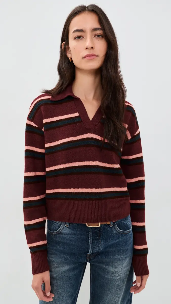 DAZE Lyric Collared Pullover Sweater | Thumbnail 2
