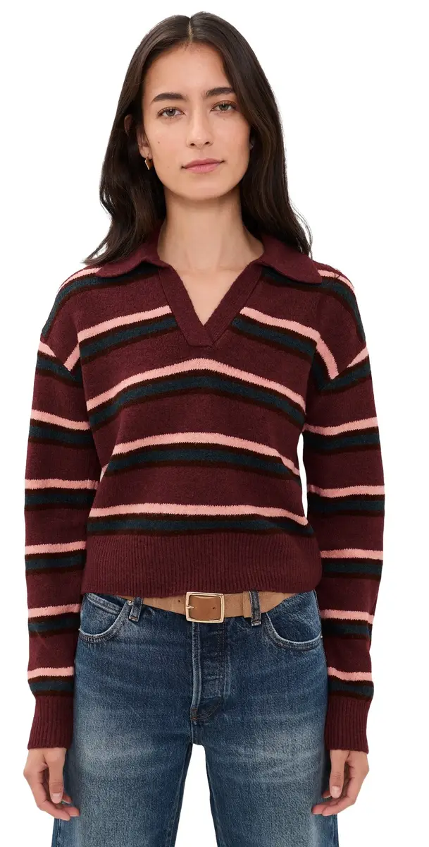 DAZE Lyric Collared Pullover Sweater