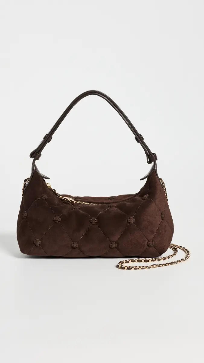 Tory Burch Bunny Knot Suede Shoulder Bag | Thumbnail 2