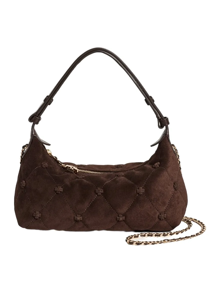 Bunny Knot Suede Shoulder Bag Bunny Knot Suede Shoulder Bag