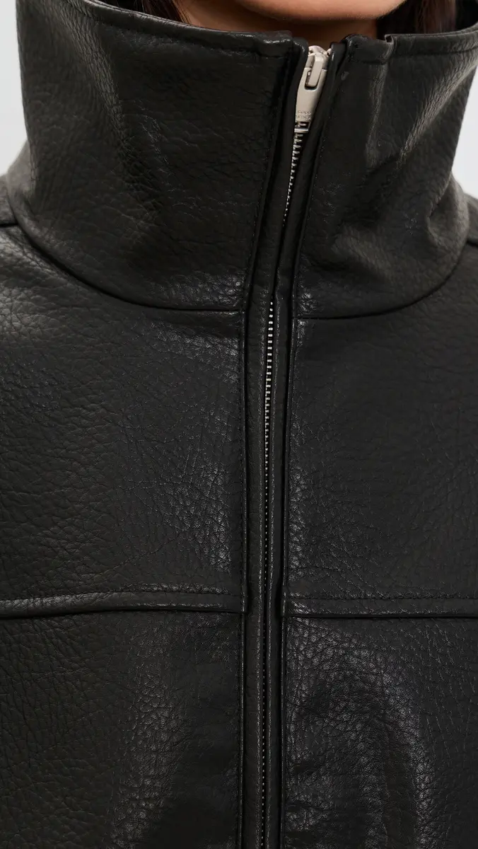 GOOD AMERICAN The Better Than Leather Faux Leather Jacket | Thumbnail 6