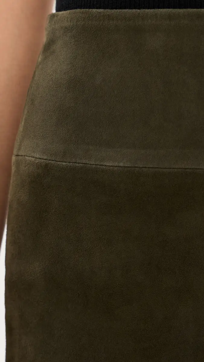 Sprwmn Lambskin Suede Ankle Flare Pants | Thumbnail 6 Sprwmn Lambskin Suede Ankle Flare Pants | Thumbnail 6