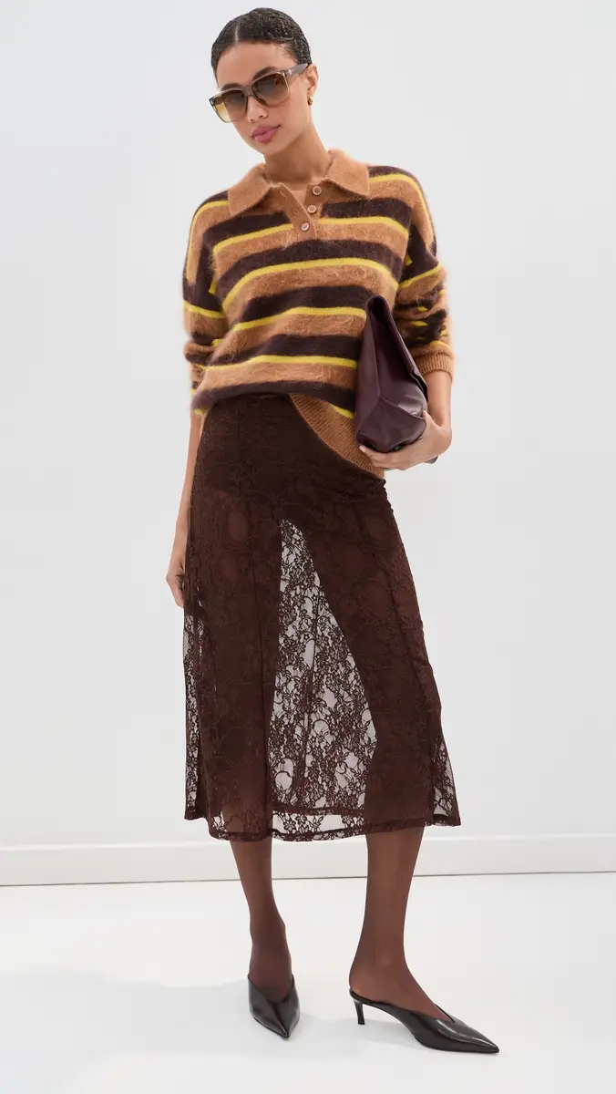 LE BOP Kellie Polo Cashmere Sweater | Thumbnail 6