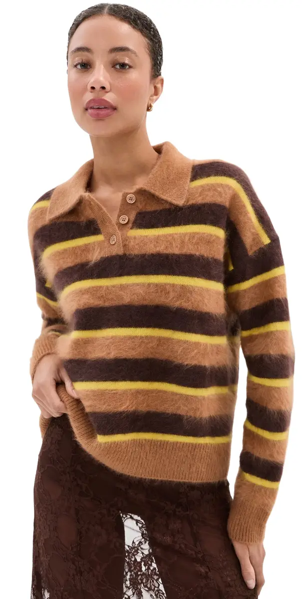 Kellie Polo Cashmere Sweater