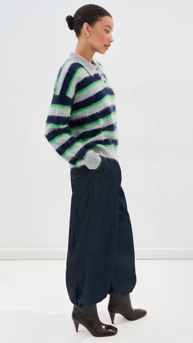 LE BOP Kellie Polo Cashmere Sweater | Thumbnail 4 LE BOP Kellie Polo Cashmere Sweater | Thumbnail 4