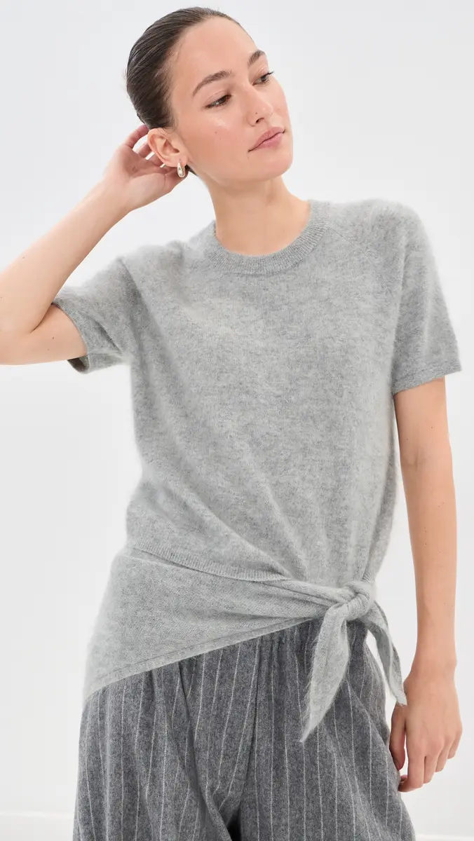 LE BOP Rosa Short Sleeve Cashmere Sweater | Thumbnail 2
