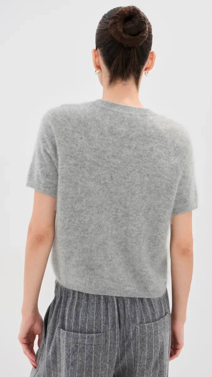 LE BOP Rosa Short Sleeve Cashmere Sweater | Thumbnail 3