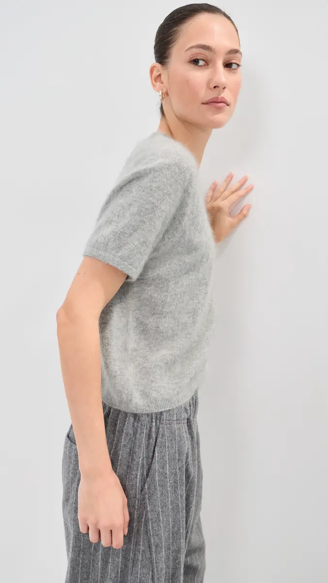 LE BOP Rosa Short Sleeve Cashmere Sweater | Thumbnail 4