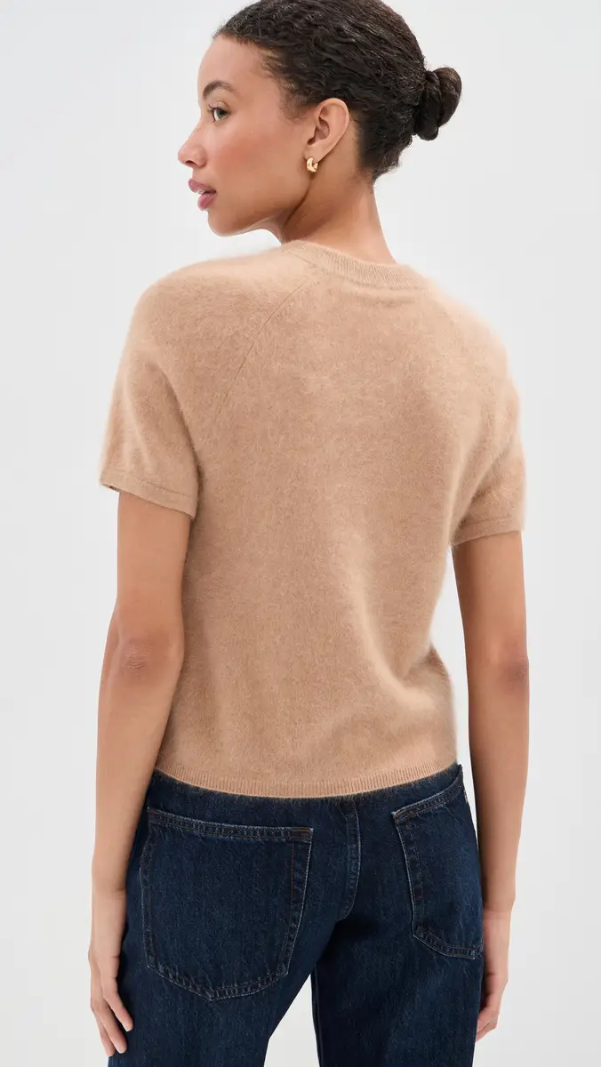 LE BOP Rosa Short Sleeve Cashmere Sweater | Thumbnail 3