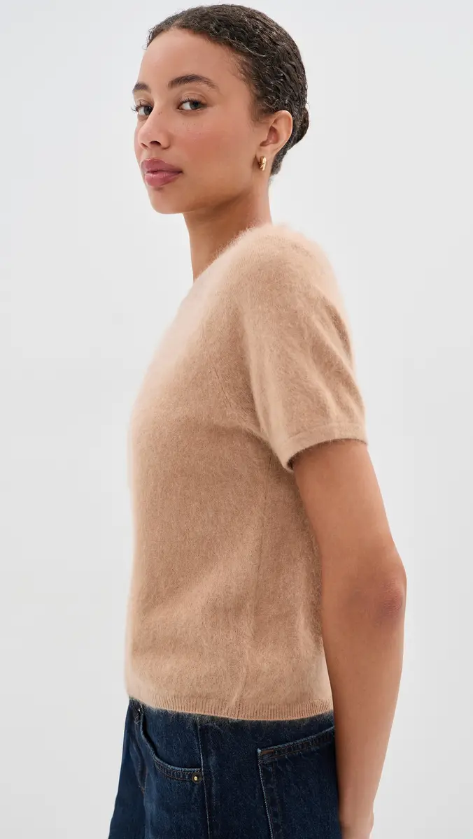 LE BOP Rosa Short Sleeve Cashmere Sweater | Thumbnail 4