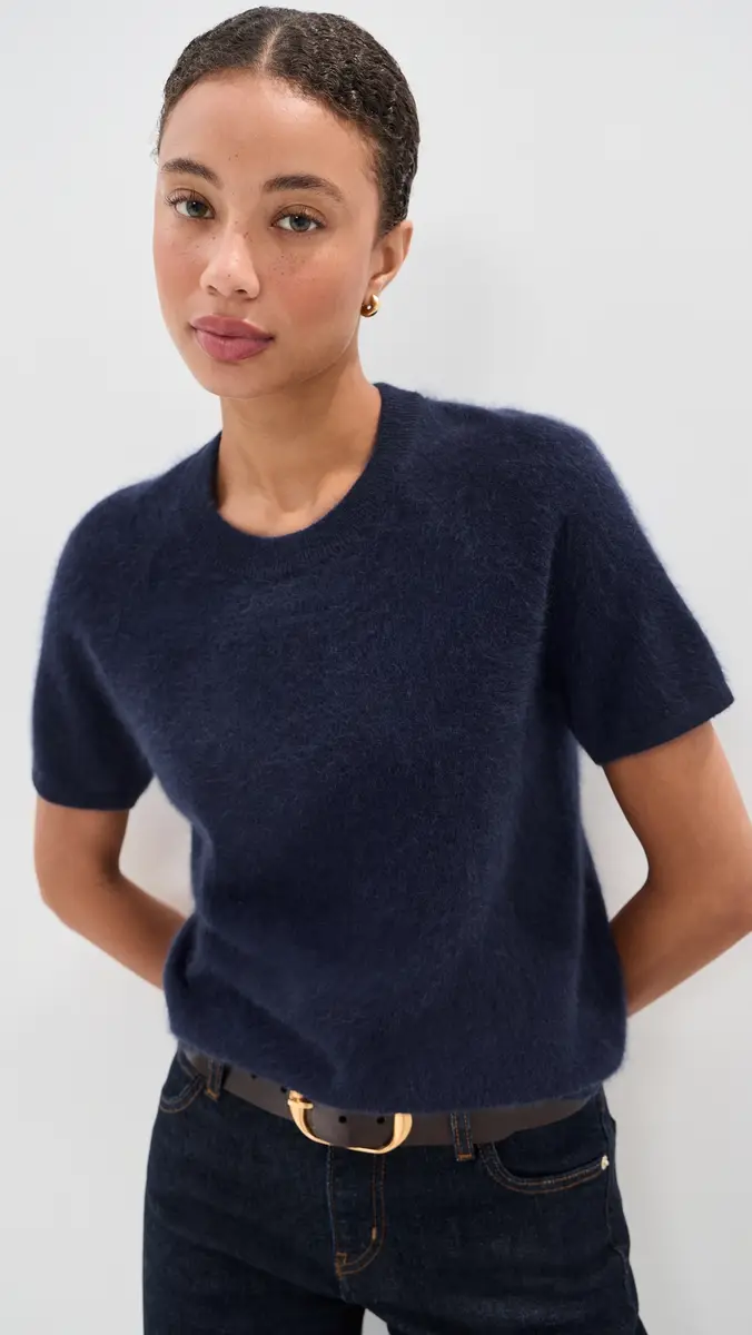 LE BOP Rosa Short Sleeve Cashmere Sweater | Thumbnail 2