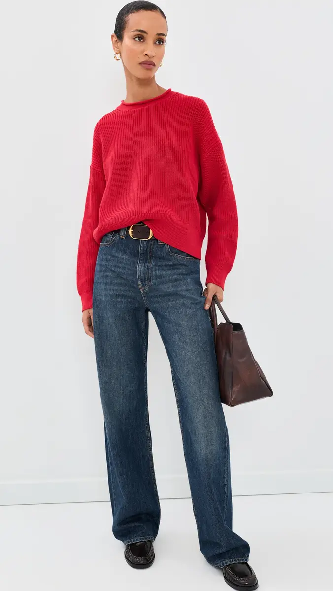 Madewell Arden Rollneck Cotton Pullover | Thumbnail 6 Madewell Arden Rollneck Cotton Pullover | Thumbnail 6