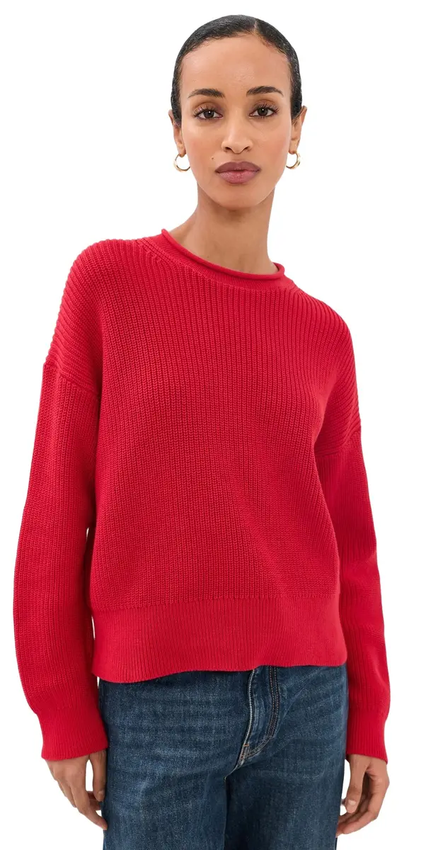 Madewell Arden Rollneck Cotton Pullover