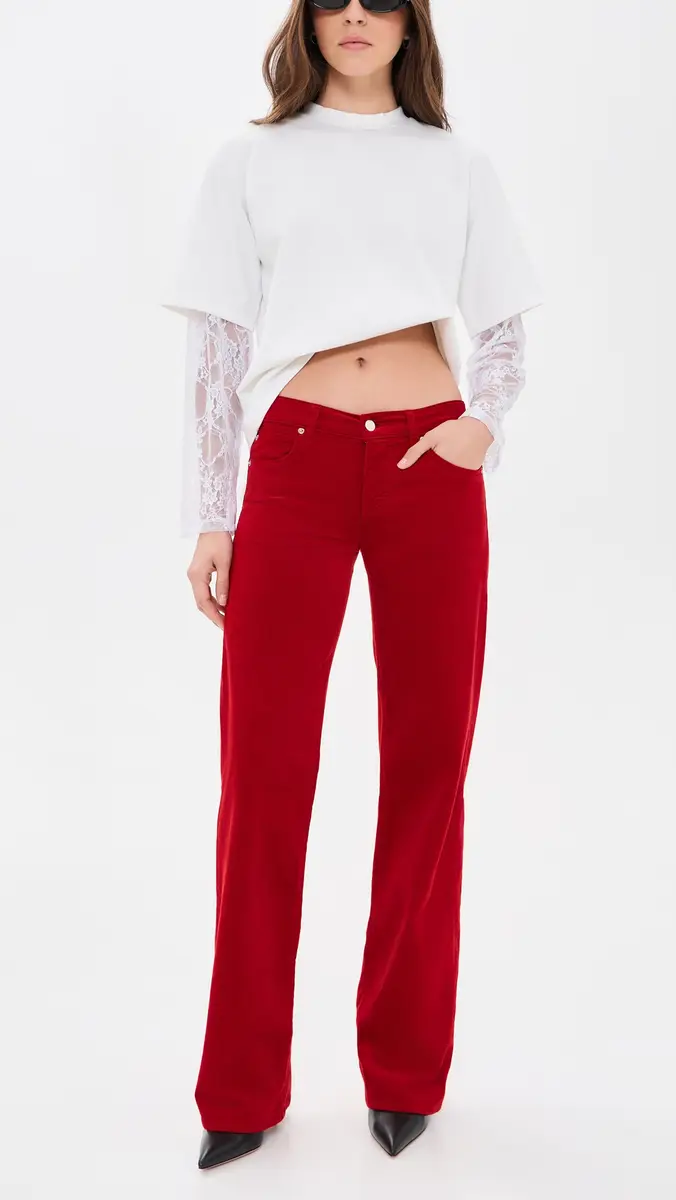 Frame x Amelia Gray The Corduroy Gray Pants | Thumbnail 5 Frame x Amelia Gray The Corduroy Gray Pants | Thumbnail 5