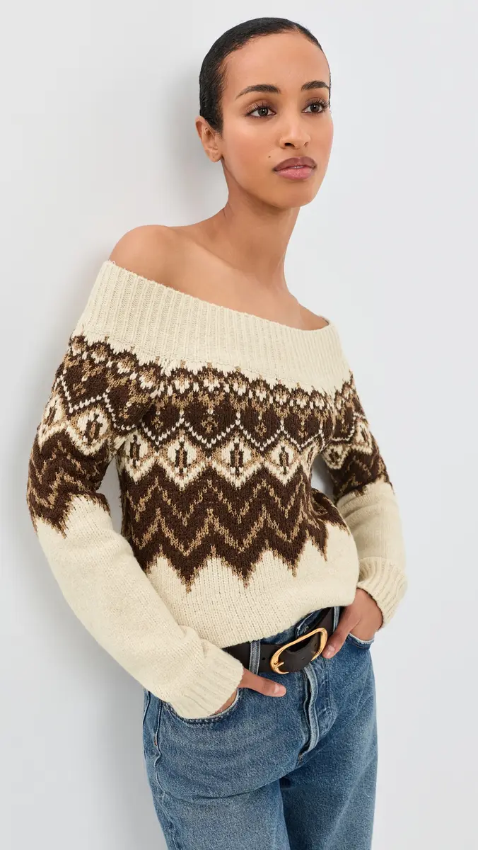 Moon River Off-Shoulder Sweater Top | Thumbnail 2 Moon River Off-Shoulder Sweater Top | Thumbnail 2