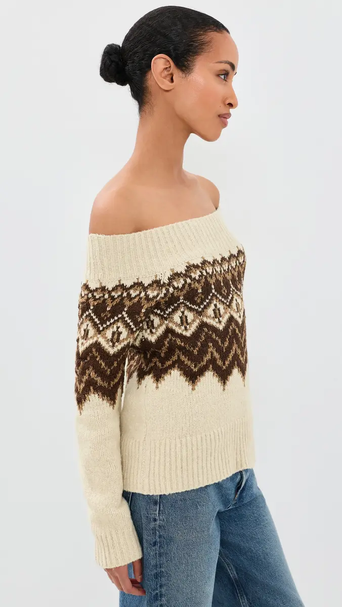 Moon River Off-Shoulder Sweater Top | Thumbnail 4 Moon River Off-Shoulder Sweater Top | Thumbnail 4