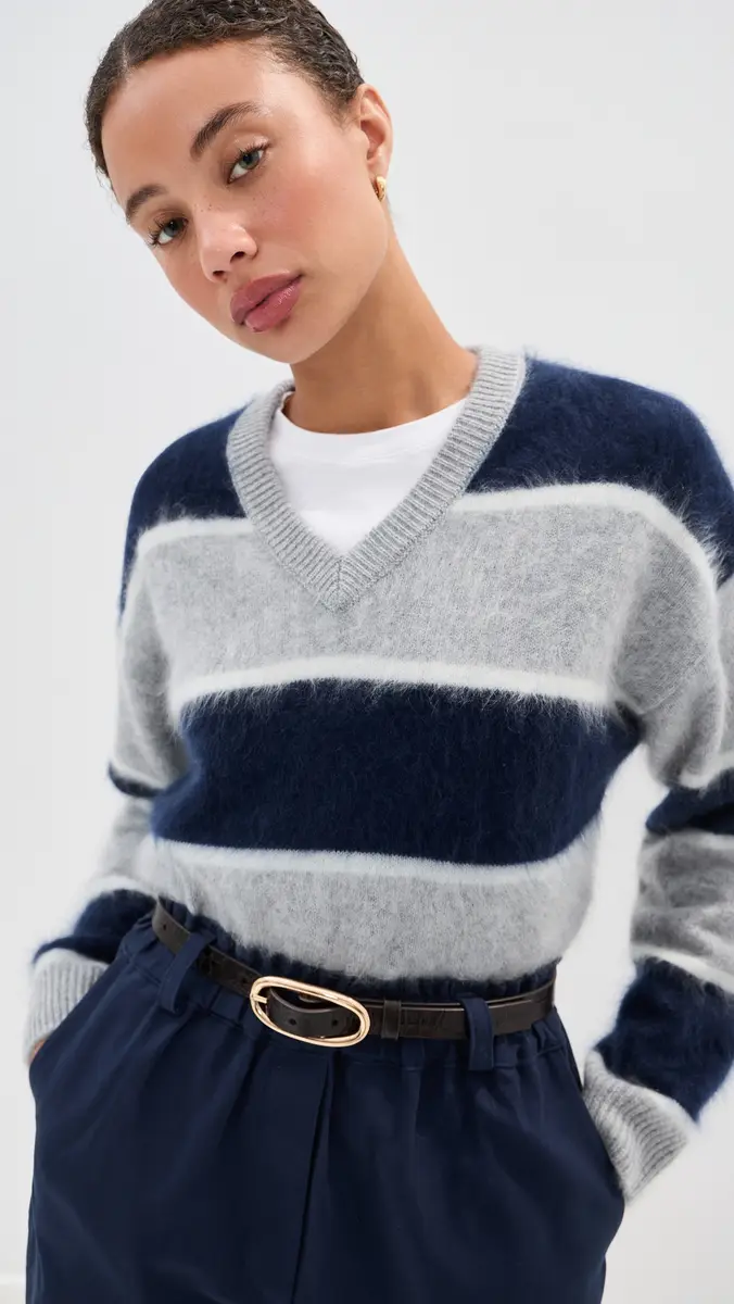 LE BOP June V Neck Cashmere Sweater | Thumbnail 2