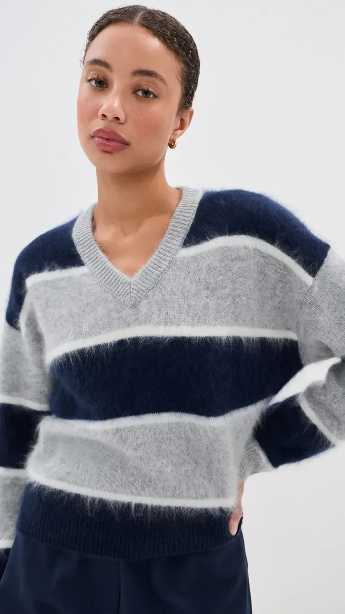 LE BOP June V Neck Cashmere Sweater | Thumbnail 6