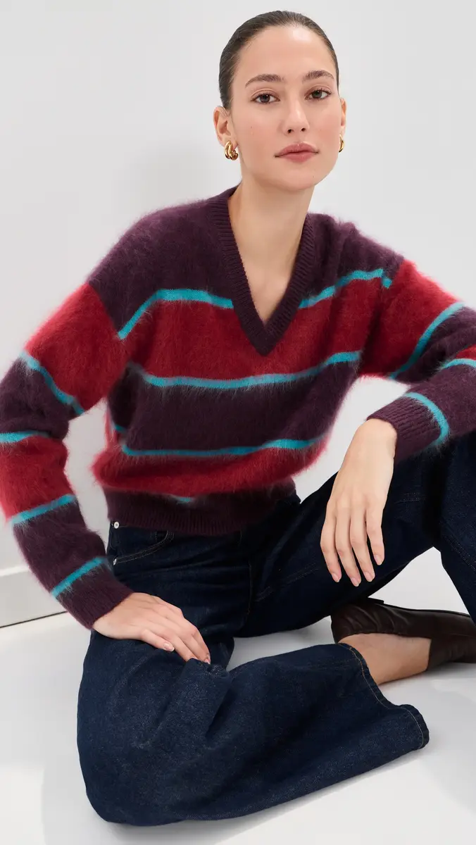 LE BOP June V Neck Cashmere Sweater | Thumbnail 2