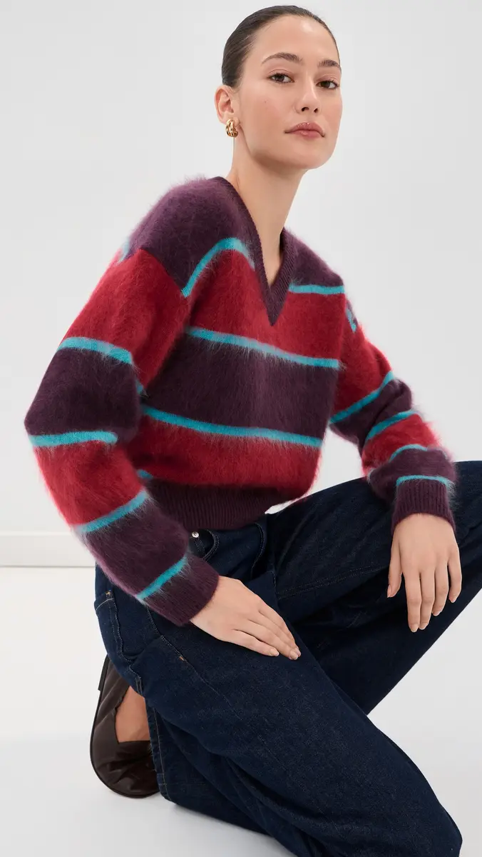 LE BOP June V Neck Cashmere Sweater | Thumbnail 4
