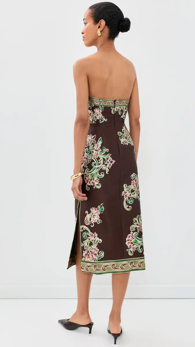 ALÉMAIS Josie Bodice Midi Dress | Thumbnail 3