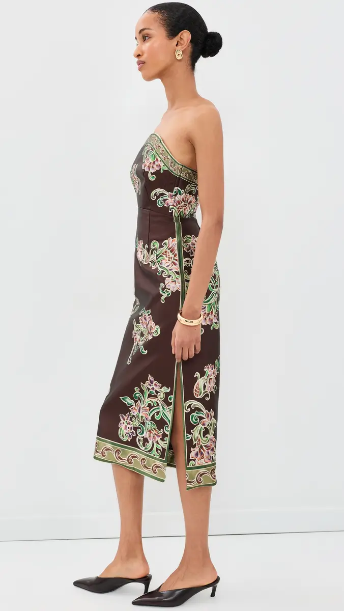 ALÉMAIS Josie Bodice Midi Dress | Thumbnail 4
