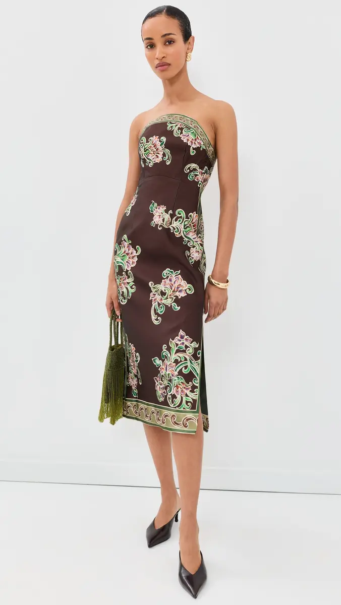 ALÉMAIS Josie Bodice Midi Dress | Thumbnail 5