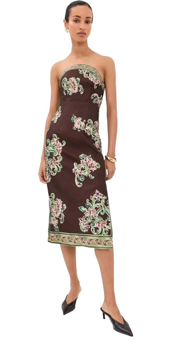 ALÉMAIS Josie Bodice Midi Dress