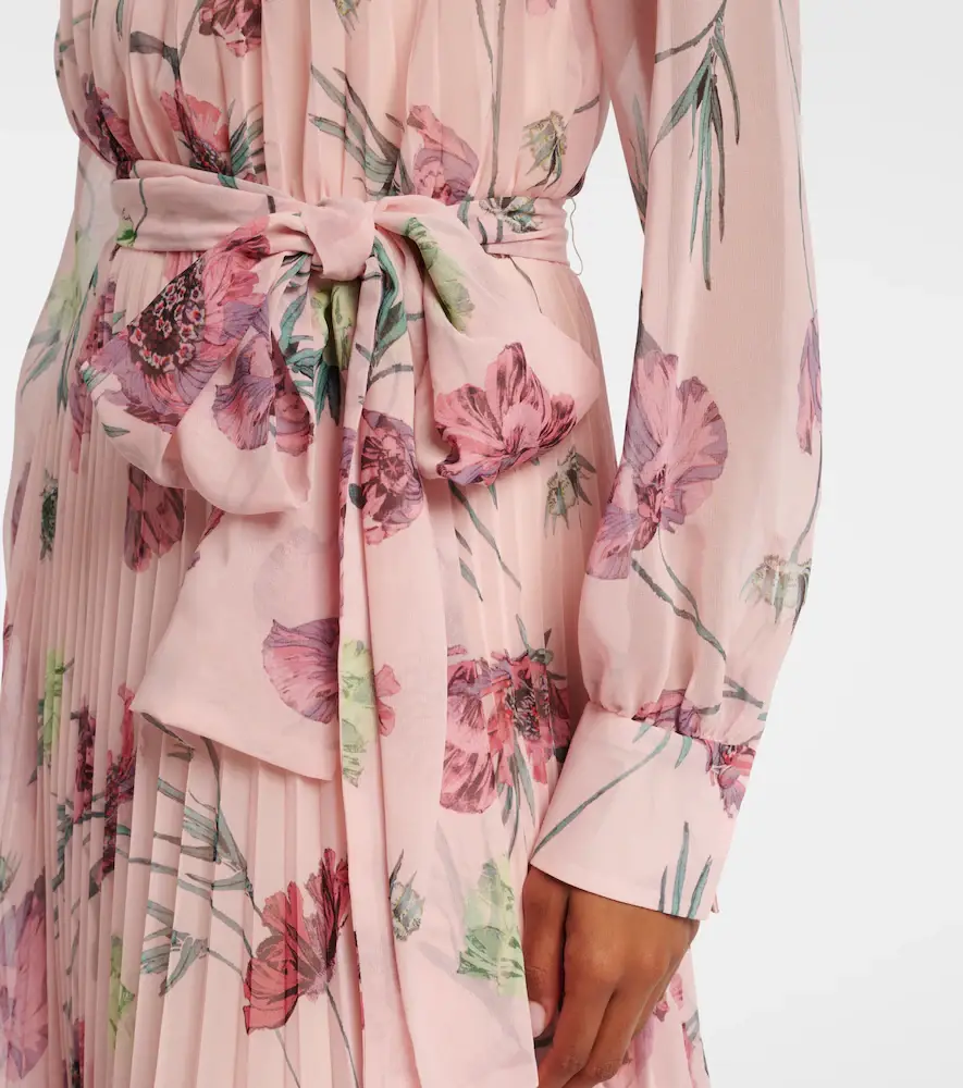 Erdem Floral pleated voile gown | Thumbnail 3 Erdem Floral pleated voile gown | Thumbnail 3