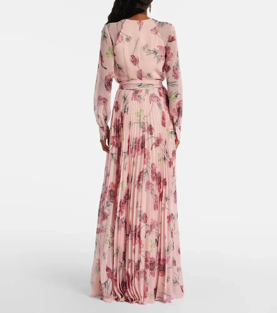 Erdem Floral pleated voile gown | Thumbnail 6 Erdem Floral pleated voile gown | Thumbnail 6
