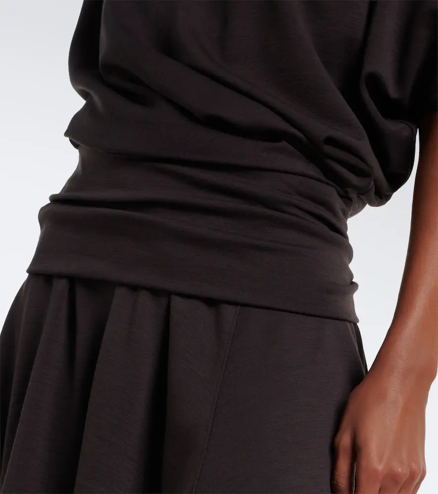 Lemaire Gathered wool-blend dress | Thumbnail 2 Lemaire Gathered wool-blend dress | Thumbnail 2
