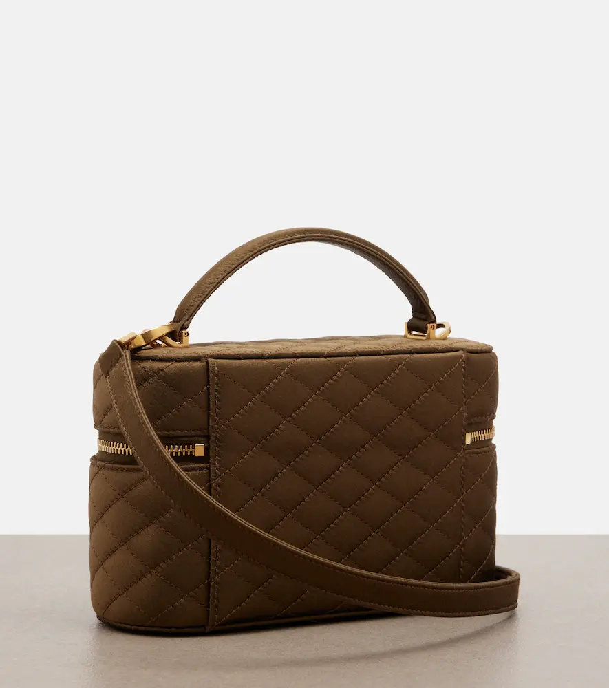 Saint Laurent Gaby Mini quilted satin vanity bag | Thumbnail 6 Saint Laurent Gaby Mini quilted satin vanity bag | Thumbnail 6