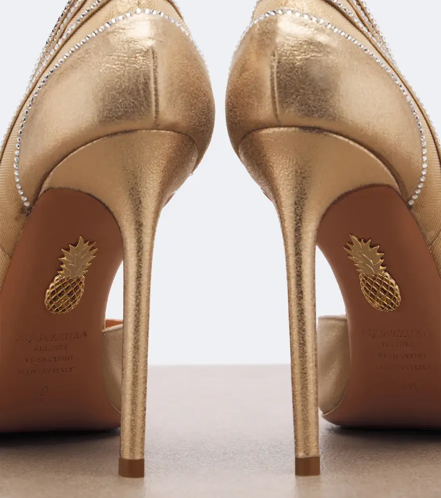 Aquazzura Dream Girl embellished leather pumps | Thumbnail 2