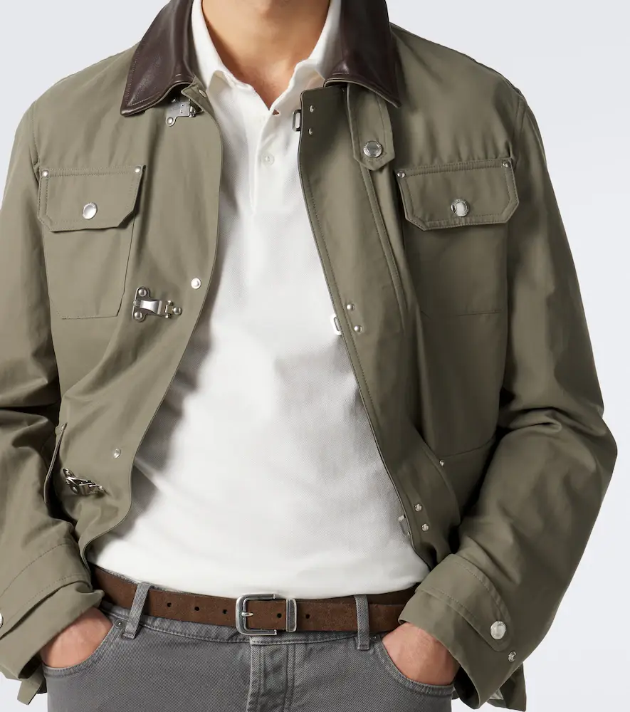 Brunello Cucinelli Logo cotton piqué polo shirt | Thumbnail 4