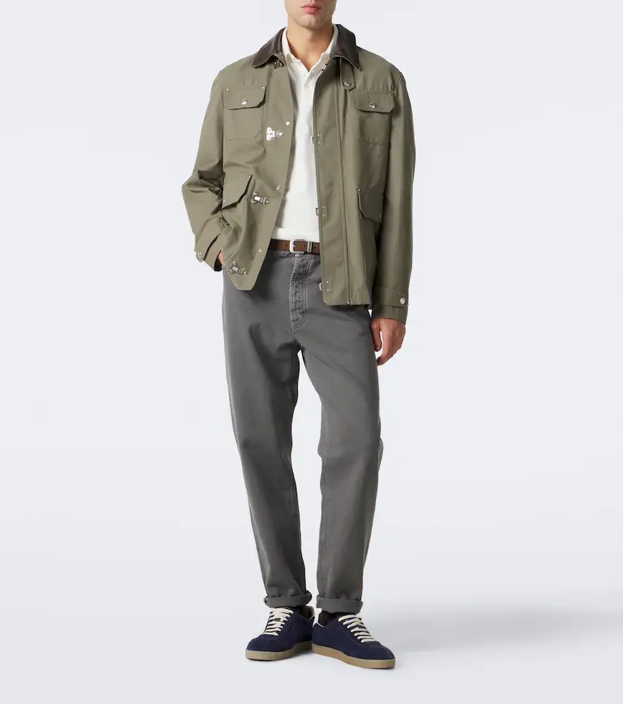 Brunello Cucinelli Logo cotton piqué polo shirt | Thumbnail 5