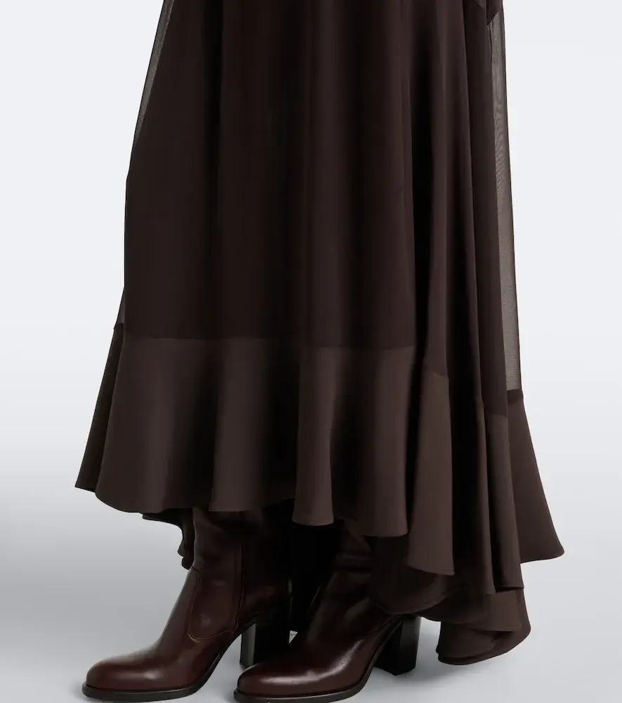 Etro Printed ruffled silk twill maxi skirt | Thumbnail 3 Etro Printed ruffled silk twill maxi skirt | Thumbnail 3