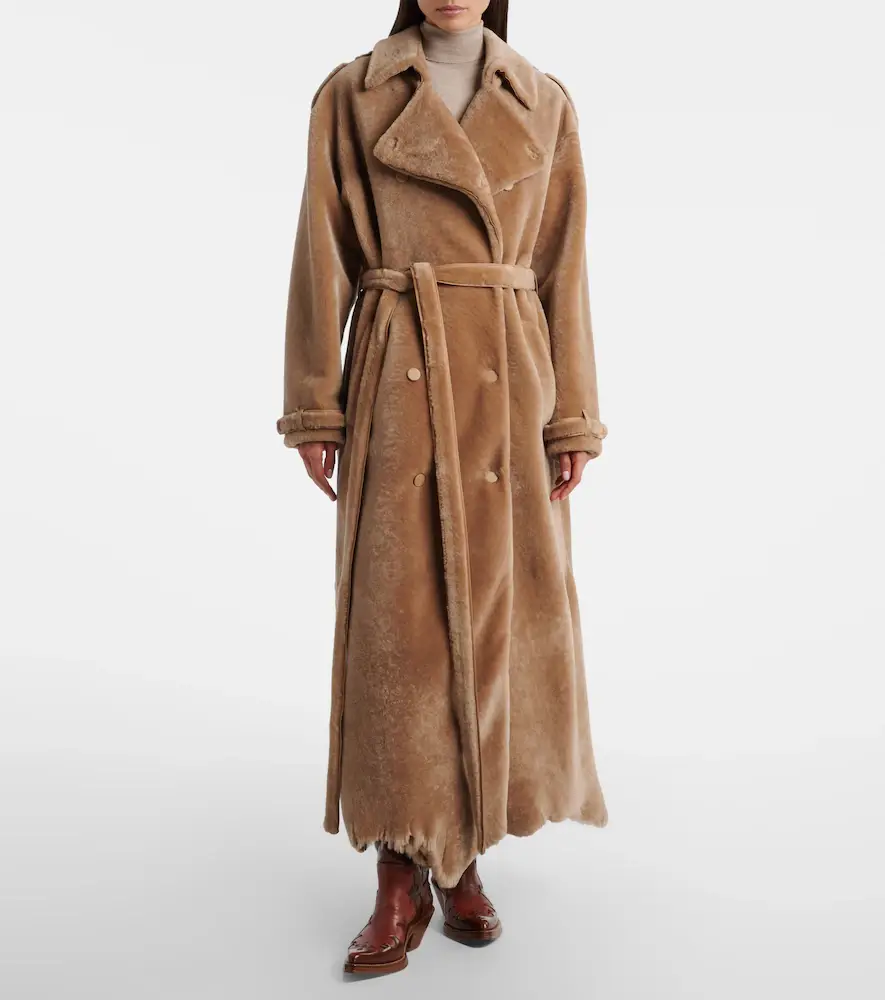 Gabriela Hearst Tellus double-breasted shearling coat | Thumbnail 5