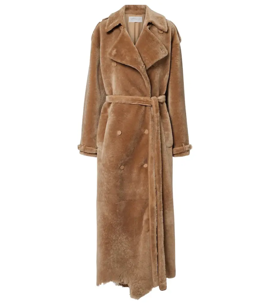 Tellus double-breasted shearling coat