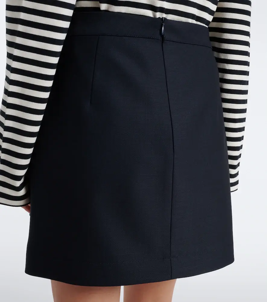 Plan C Embellished wool-blend gabardine miniskirt | Thumbnail 3 Plan C Embellished wool-blend gabardine miniskirt | Thumbnail 3