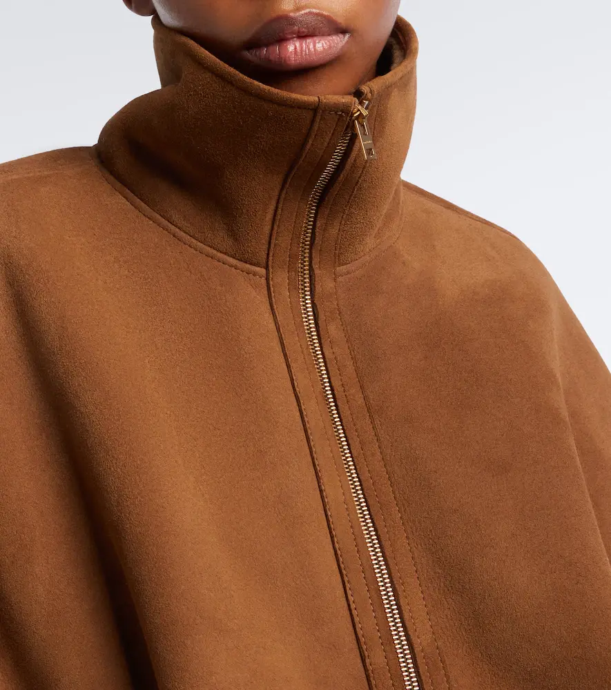 Acne Studios Shearling-lined suede bomber jacket | Thumbnail 2