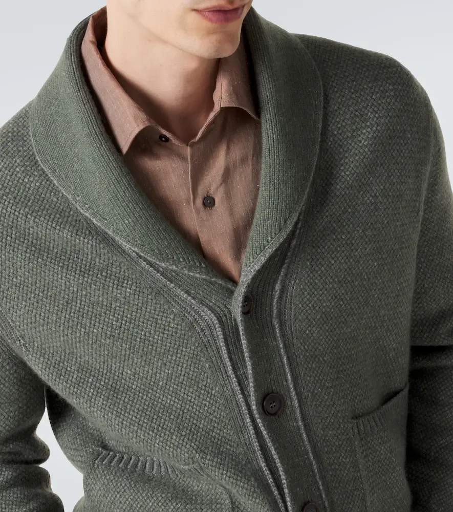 Zegna Waffle-knit cashmere and wool cardigan | Thumbnail 2 Zegna Waffle-knit cashmere and wool cardigan | Thumbnail 2