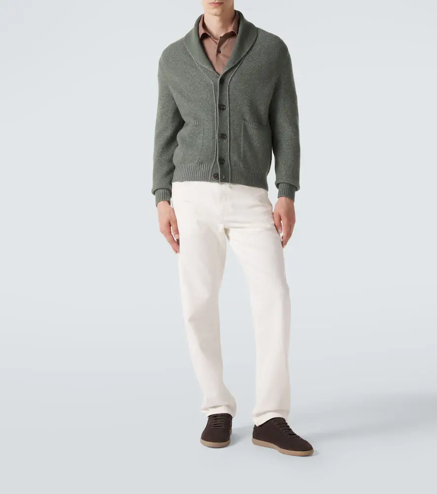 Zegna Waffle-knit cashmere and wool cardigan | Thumbnail 3 Zegna Waffle-knit cashmere and wool cardigan | Thumbnail 3