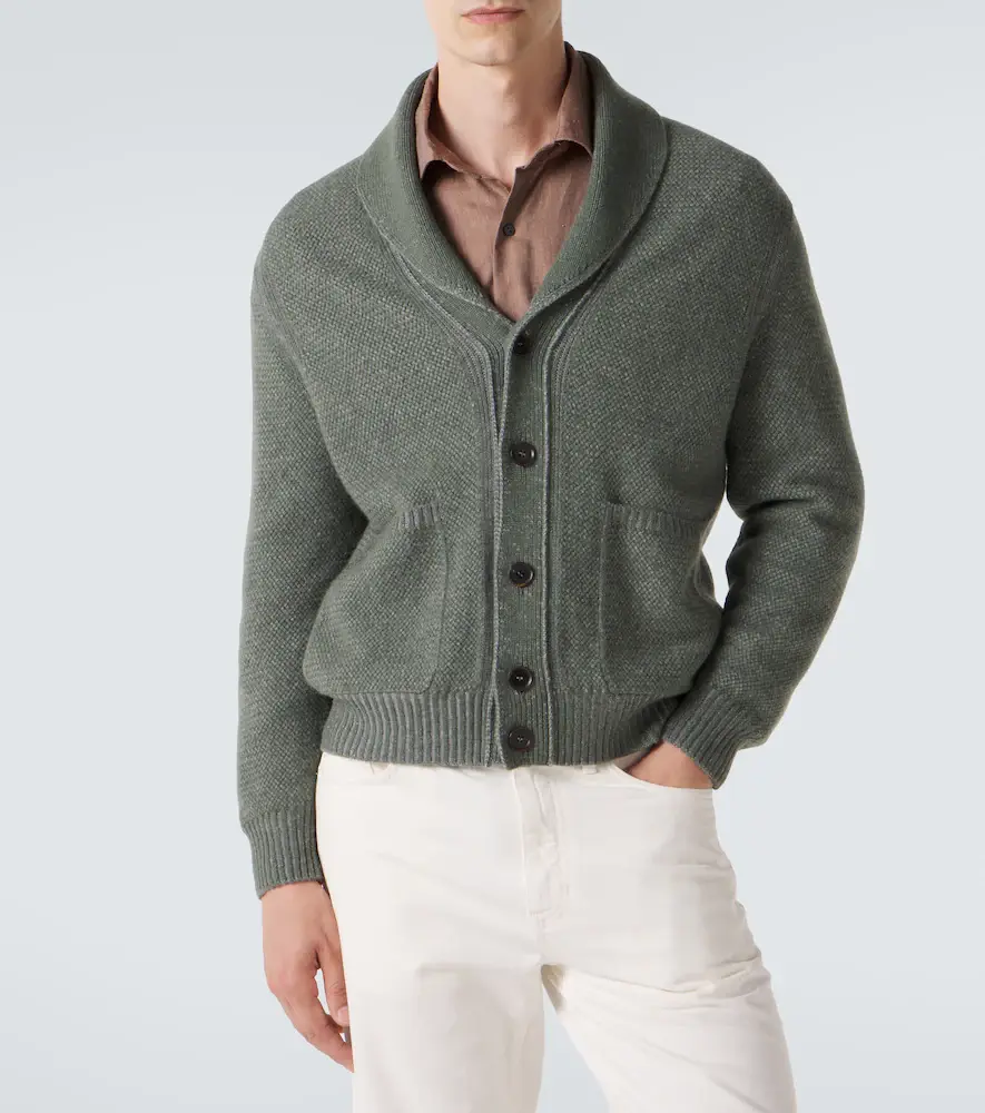Zegna Waffle-knit cashmere and wool cardigan | Thumbnail 5 Zegna Waffle-knit cashmere and wool cardigan | Thumbnail 5