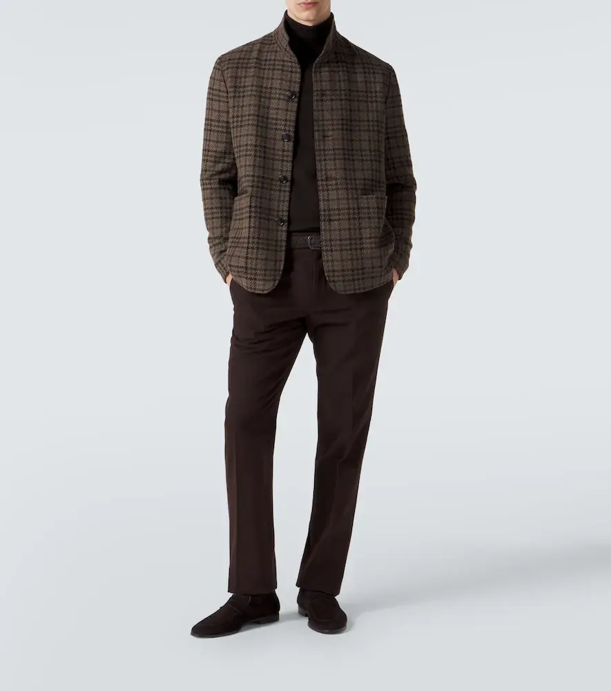 Zegna Cotton and cashmere slim pants | Thumbnail 2 Zegna Cotton and cashmere slim pants | Thumbnail 2