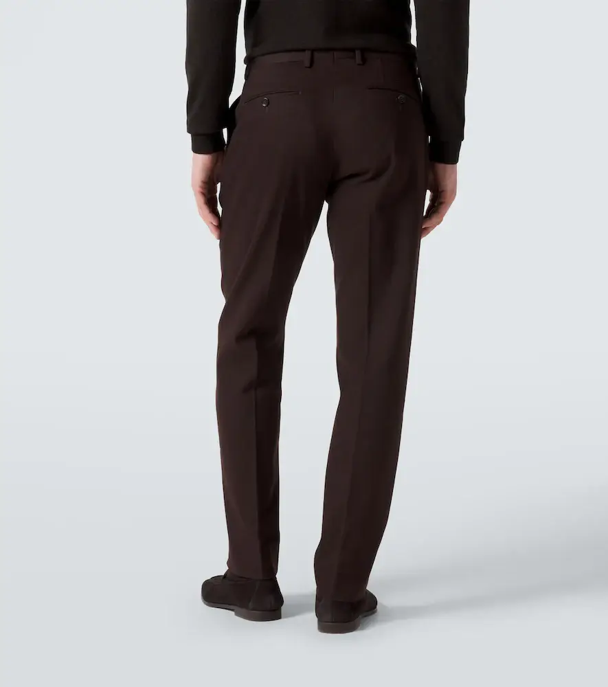 Zegna Cotton and cashmere slim pants | Thumbnail 3 Zegna Cotton and cashmere slim pants | Thumbnail 3