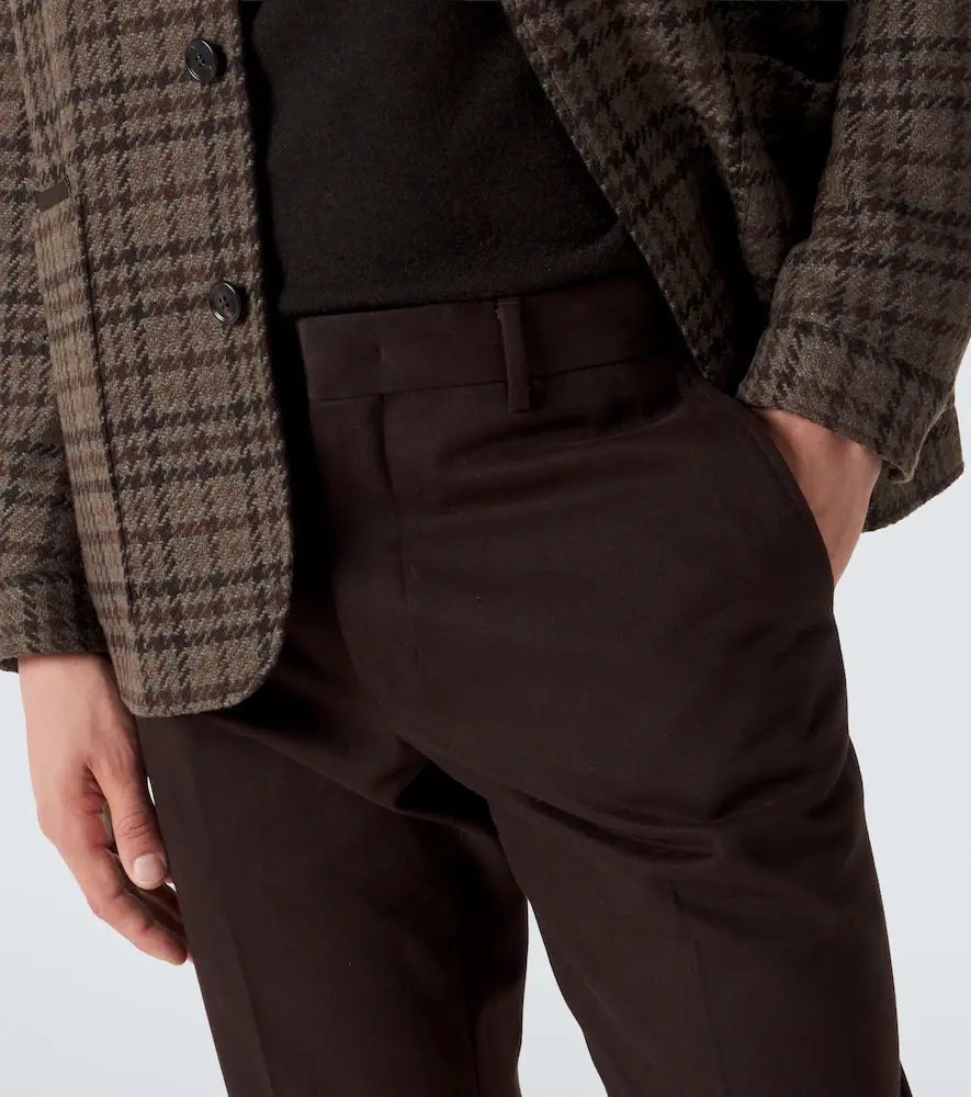 Zegna Cotton and cashmere slim pants | Thumbnail 5 Zegna Cotton and cashmere slim pants | Thumbnail 5