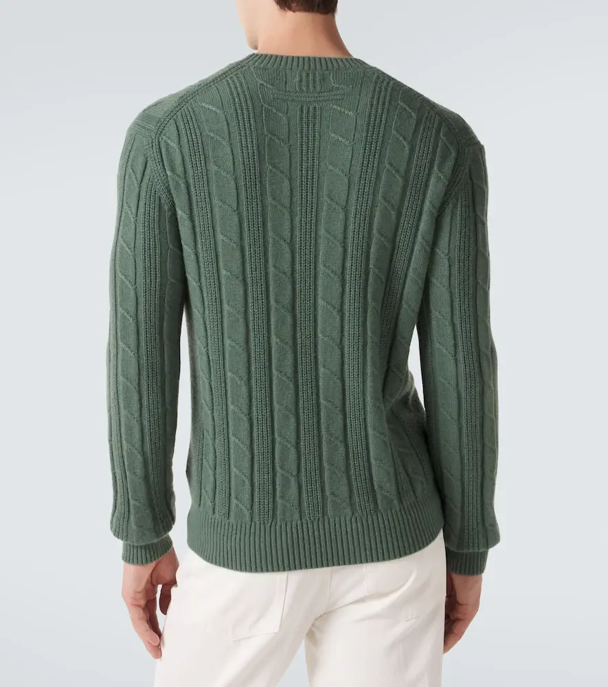 Zegna Cable-knit cashmere sweater | Thumbnail 3 Zegna Cable-knit cashmere sweater | Thumbnail 3